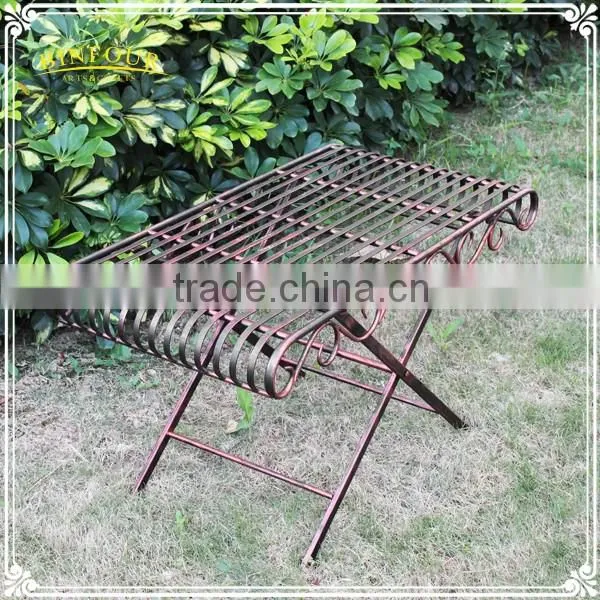custom patio garden furniture antique metal wire folding table
