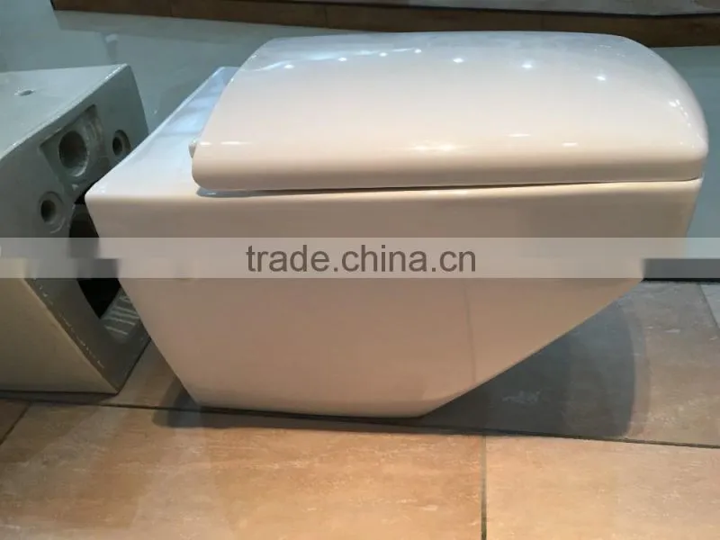 Square One Piece Wall-Hung Toilet/ P-trap wash down toilets KE01