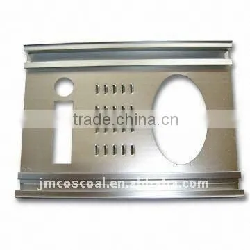 Aluminium faceplate with polishing and anodizing