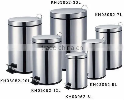 Big Size Stainless Steel Garbage Container, Round Shape ztpc Garbage Container for Sale
