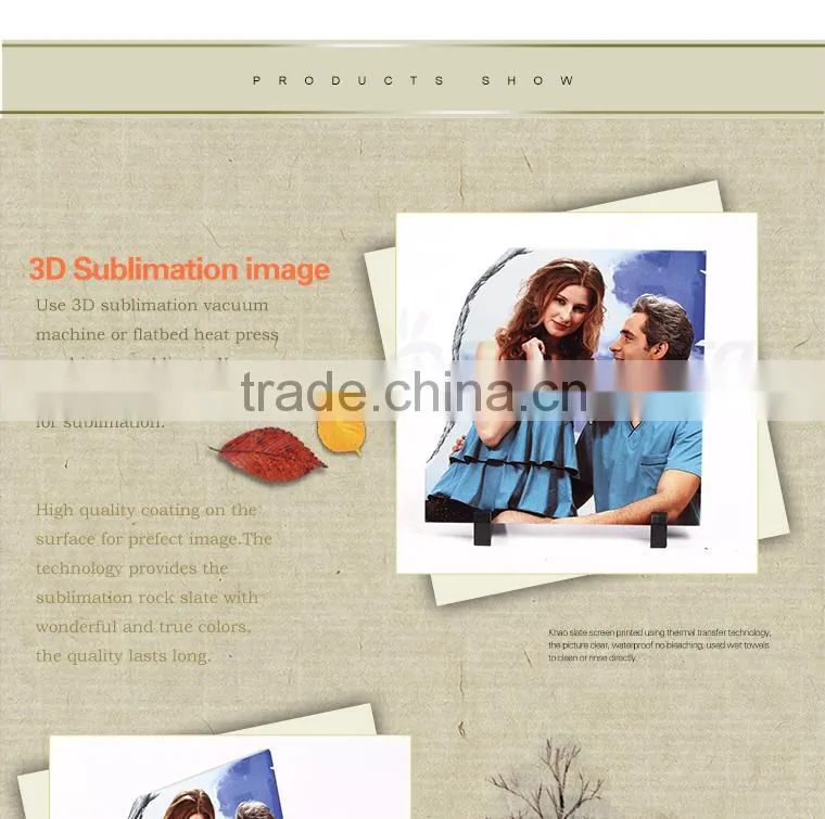 Sunmeta factory directly 3D sublimation blank rock photo SH08 20*20cm