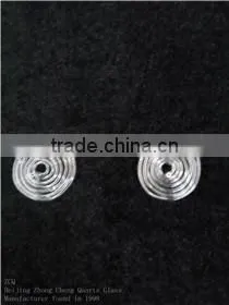 Free shipping Swan shaped clear quartz glass coil/spiral tube