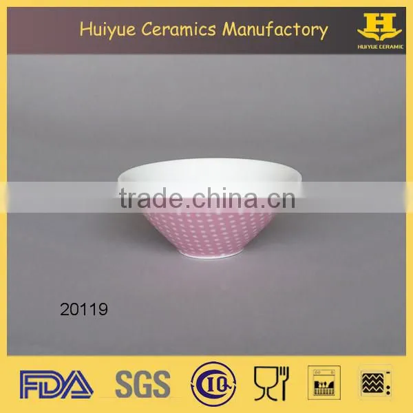 ceramic decal printing round snack dish set