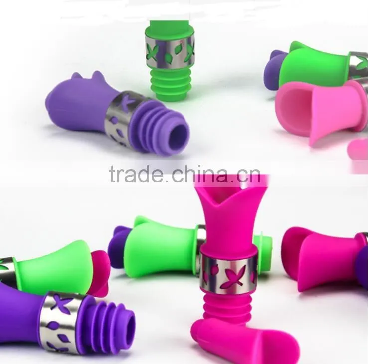100%food Grade Silicone Wine Stopper