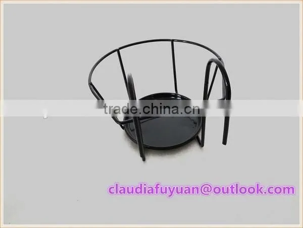 wrought iron hanging flower pot rack