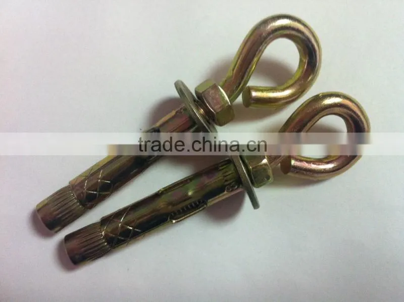 Sleeve anchor bolt with O hook type