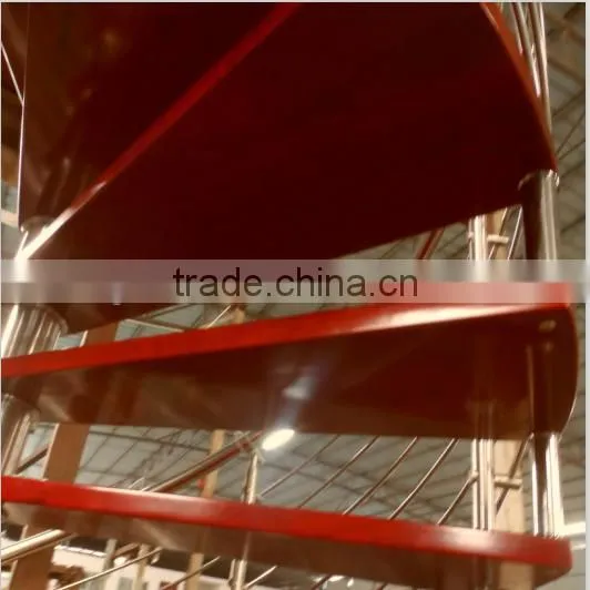 indoor stainless steel teak staircase designs---YUDI