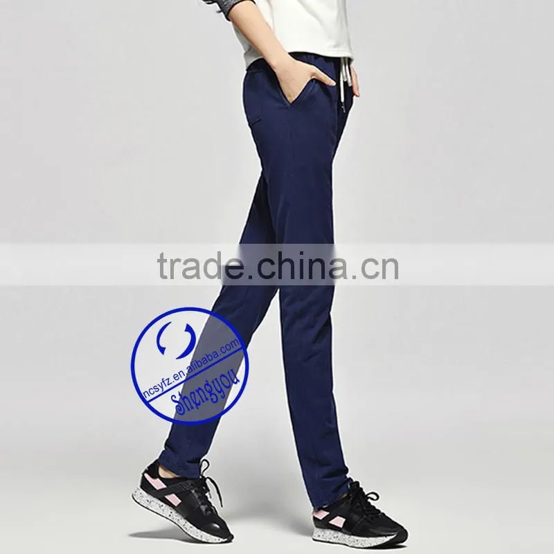 2015 custom cheap wholesale women blank jogger sweatpants