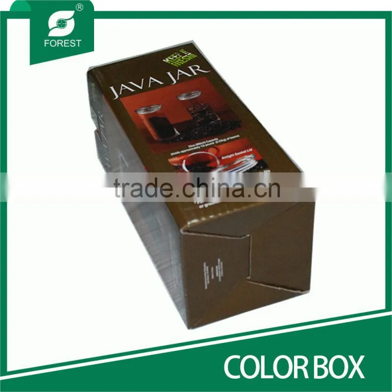 CORRUGATED PAPER COLOR BOX FOR COFFEE BIN