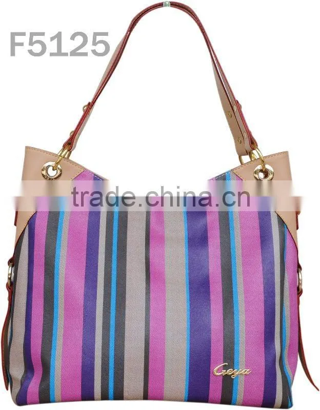 Multi stripe hobo bags fashion design brand 2012