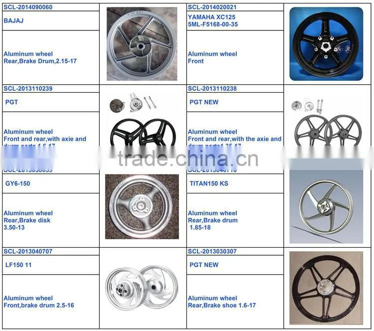SCL-2012030416 Rear Motorcycle Alloy Wheel for KEEWAY HORSE150 Parts