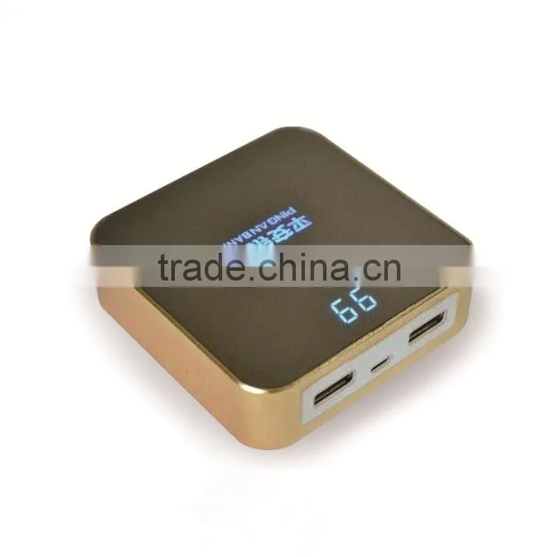 High end promotion gift powerbank usb charger with 40 pages auto sliding LED advertising poster, custom logo available