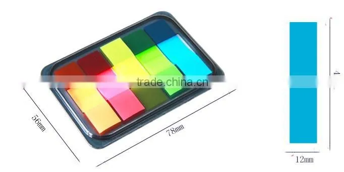 Clorful PET sticky memo sticky note pad PET memo writing