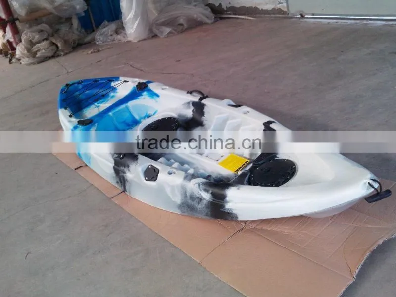 Parent-child kayak with electric motor