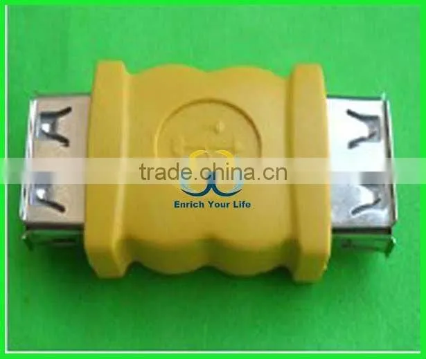 wholesale yellow USB AF TO AF adaptor