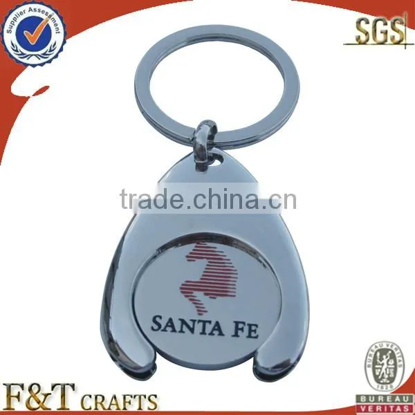 custom available colorfulmetal trolley coin keychain holder