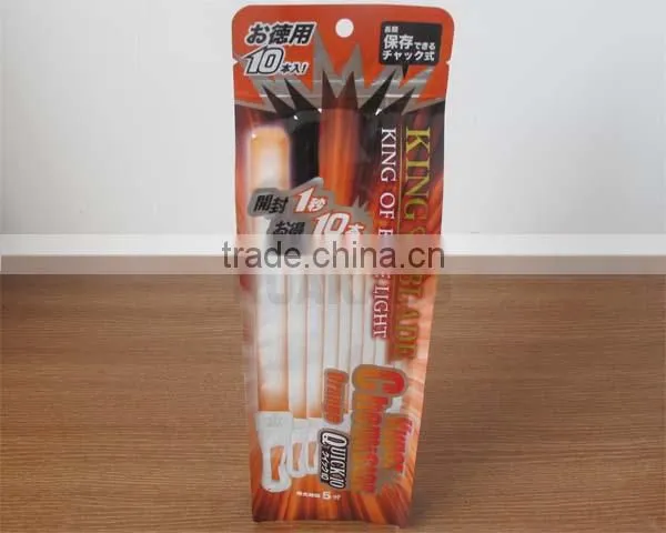 Electronic products packaging bag with zip lock