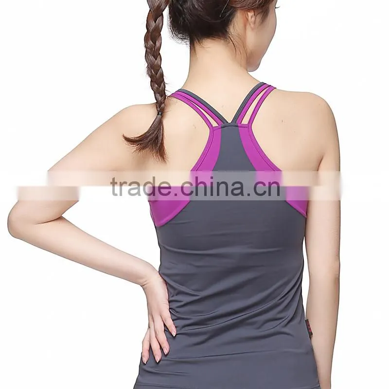 Women's High Quality 86% Nylon 14% Spandex Fitness Yoga Sportswear Wholesale