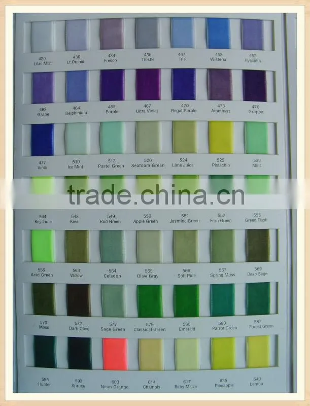 Colourful nylon velvet ribbon