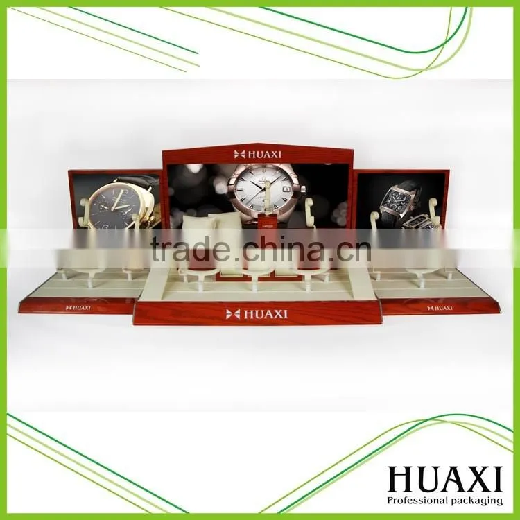 Hot sell classical Wood Watch display, window display