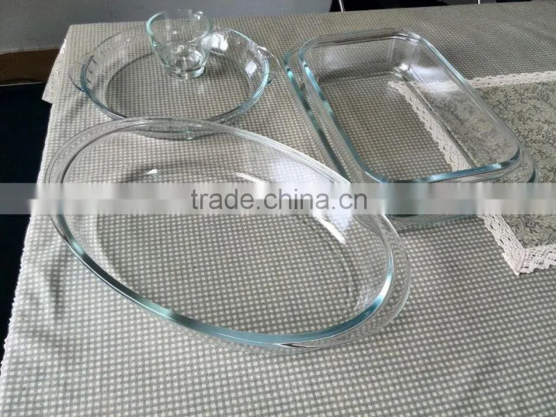 new design glass microwave oven pan