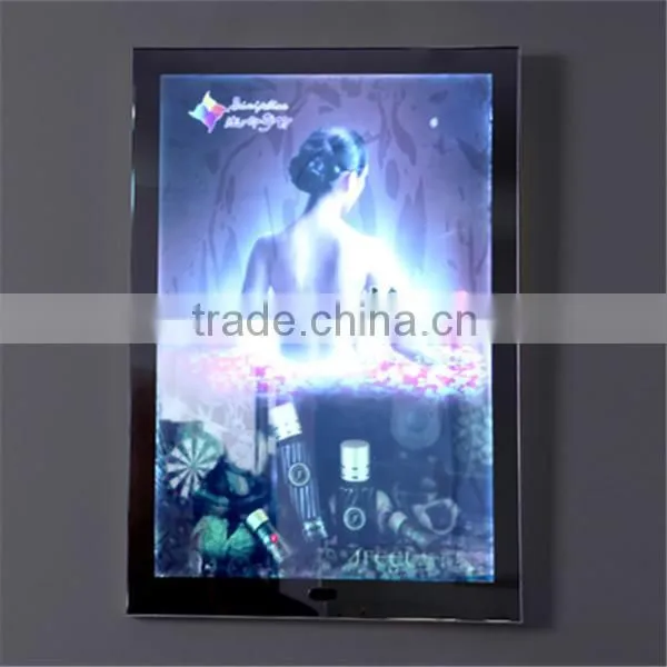 Custom picture frame led light box, led backlit light box, led light photo frame