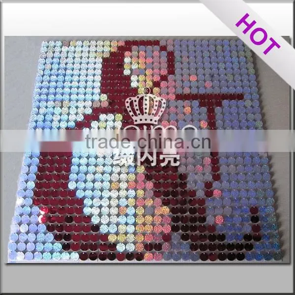 2015 Shiny Blue Sequin Decorative Wall Art