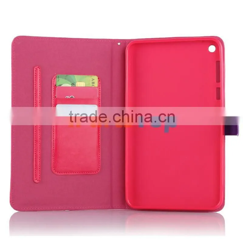 Wholesale Colored Leather Case For Asus Fonepad 8 FE380 CG Flip Cover TPU Protective Book Case