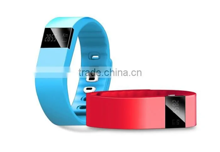 TW64 wear bluetooth smart gift watches sports silicone wristbands pedometer exercise bracelets free pedometer 2016