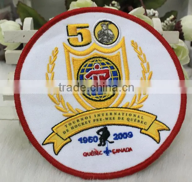 High quality gold color design patch