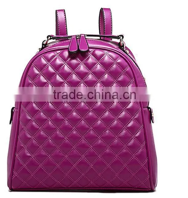 China cheap leather school backpack