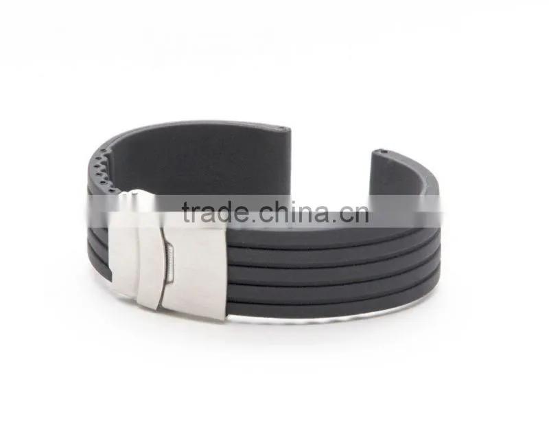 Silicone wristband watch band and bracelet