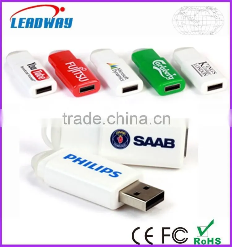 Promo gifts 2016 retractable 32 gb pendrive usb memory with free custom logo