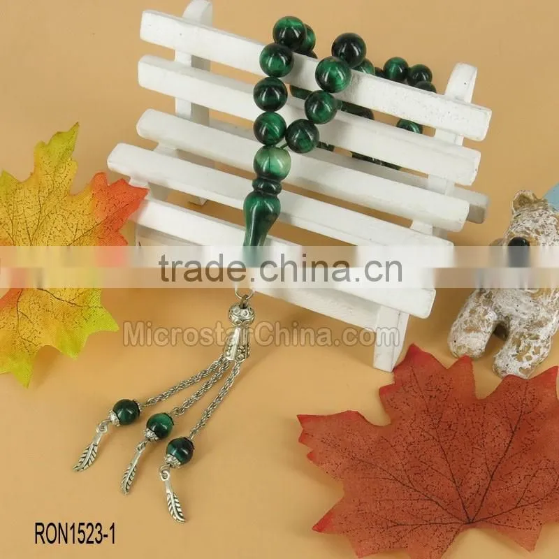 Green tiger eye tesbih 10MM islam rosary tasbeeh tespih bead muslim bracelet prayer beads