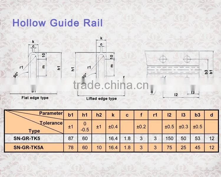 Modern manufacture pvc sheath t type elevator guide rails