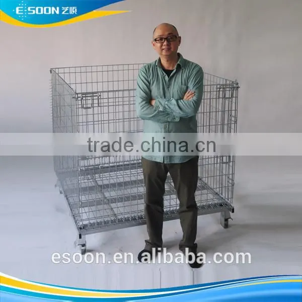Metal wire weld mesh panel storage container