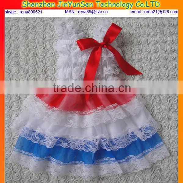 chevron casual cotton dress for kids
