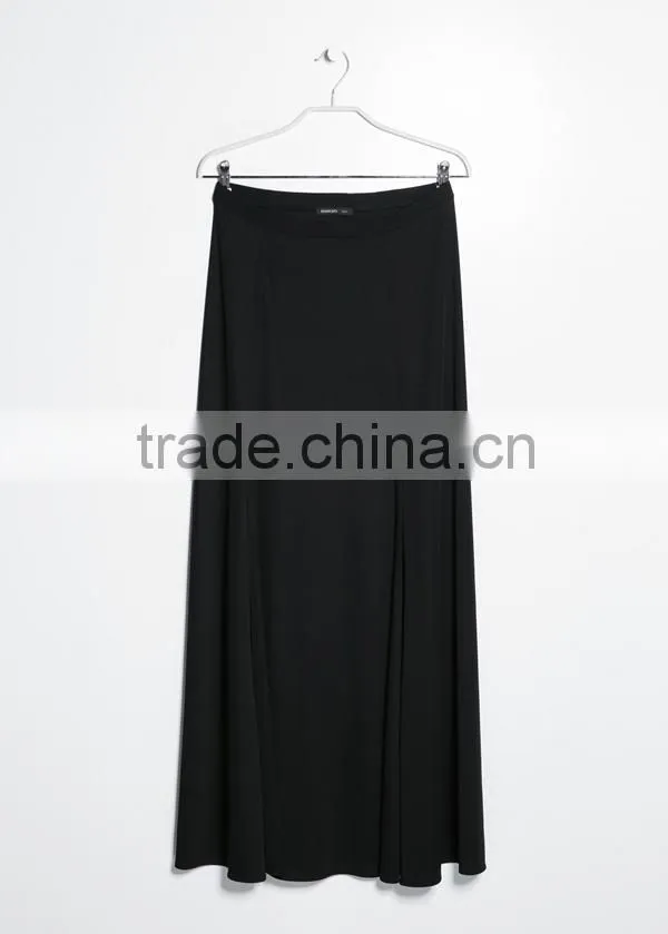 Fashion black long skirt latest design stretch woman long gypsy skirts