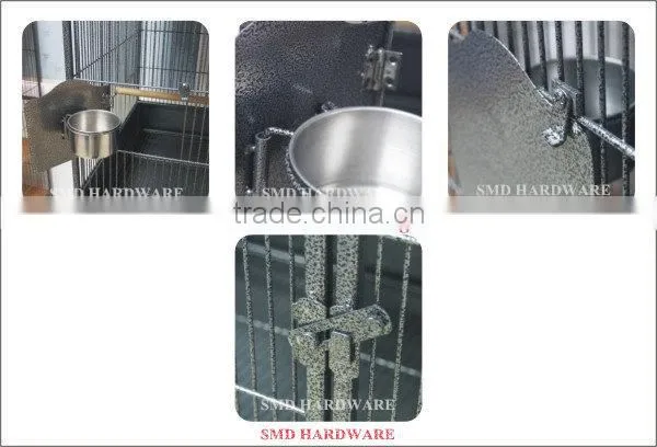 Wrought iron antique square flight bird cage
