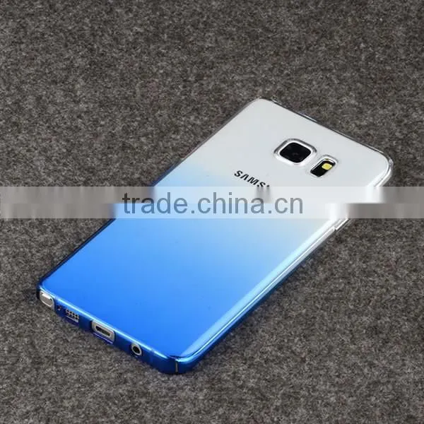 C&T Gradient Colorful Clear Slim TPU Case Flexible Soft Bumper Protective Shell for Samsung Galaxy S7
