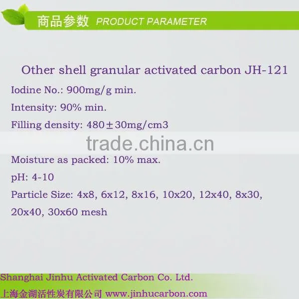 Price per ton of pillow shell charcoal for mini sewage treatment plant