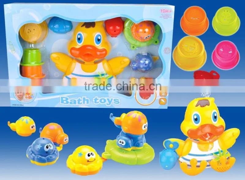 Hot toys 2016 kids baby crib water toys tub town bath toy for babies with ABS materail CE/ROHS fisher price toys