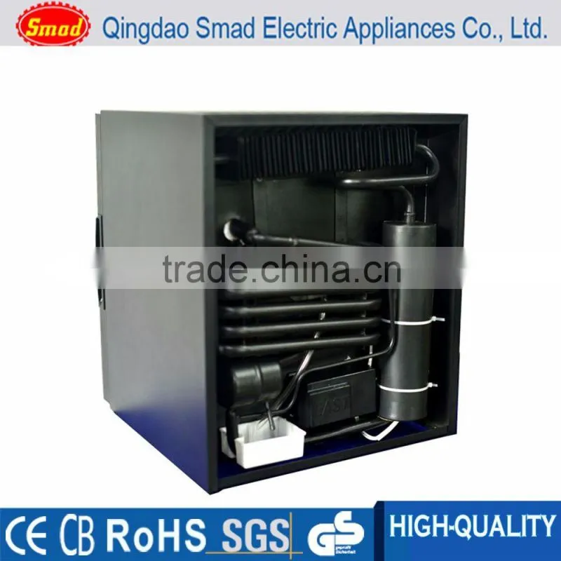 Noiseless portable table top glass Door small showcase refrigerator