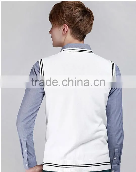 wholesale mens sweater vest, knitted custom sweater vest