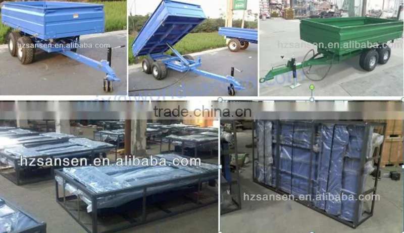 ATV/UTV Dump trailer with moto ,kayak semi trailer tractor tipper trailer with Hydraulic pump Power Unit