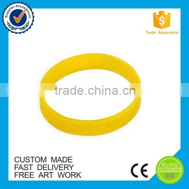 Customized candy color cheap silicone blank wristband