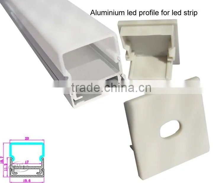 China supplier square shape aluminum led profile housing for ceiling light