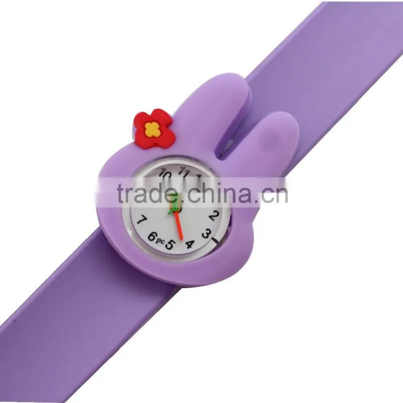 R0779 Unique Colorful Cute Cartoon Slap Kid Watch, Promotional Cheap Kid Watch