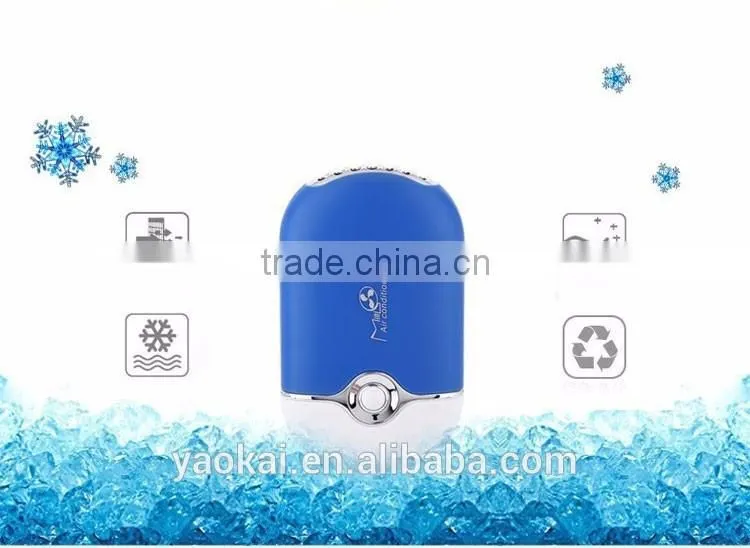 Environmental USB Fan Ventilador Portatil Rechargeable Holder Air Conditioner Abanicos Mini Fan for Laptop 400MA 5V ABS