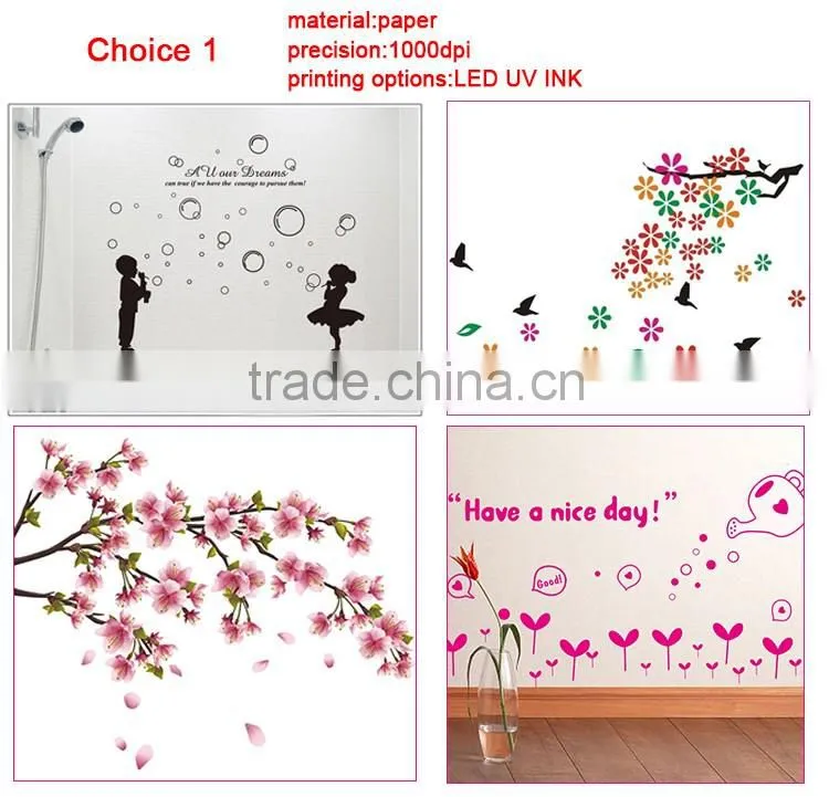 import decoration bathroom waterproof wall custom stickers